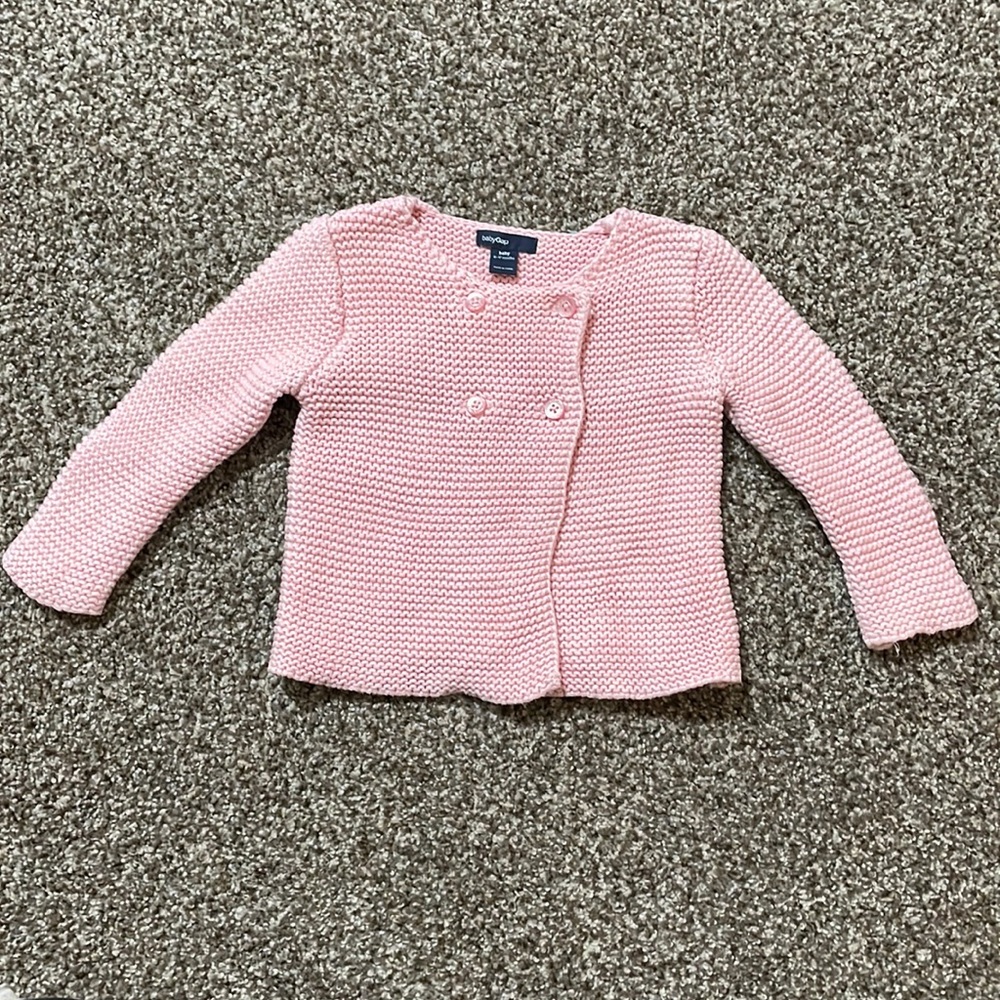 Baby Gap pink sweater cardigan
